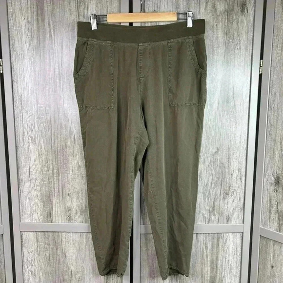 Wearables Pants Medium Chambray Green Color Pull On Sz M - Picture 1 of 7